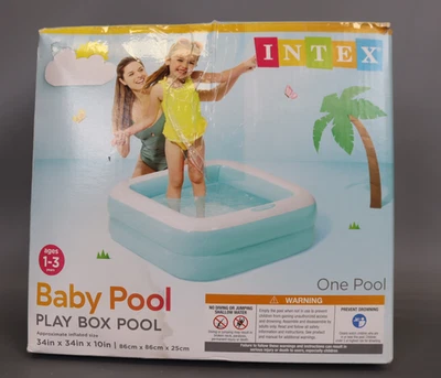 Intex 33.5  x 33.5  x 9  Inflatable Baby Pool - Color May Vary - Image 1 of 4