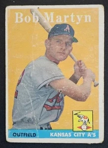1958 Topps #39 Bob Martyn Kansas City Athletics RC Rookie - PR - Picture 1 of 2