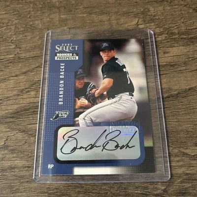 2002 Select Rookies & Prospects Brandon Backe #12 Autograph - Image 1 of 3