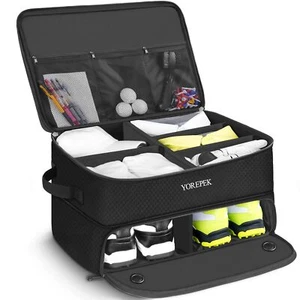 Organizador de baúl de golf YOREPEK de 2 capas regalos de golf para hombres con válvula separada... - Imagen 1 de 8