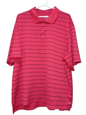 Champion Golf Duo Dry Red Striped Short Sleeve Shirt Size XXL - Image 1 of 4