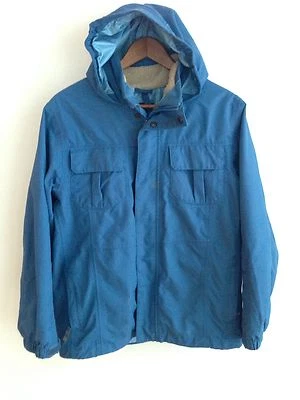 Lands' End Snowboard Ski Hooded Shell w/o Zip In Liner Blue Size L (14-16) - Image 1 of 4