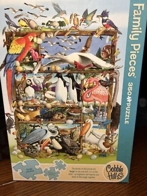 Rompecabezas Cobble Hill "Birds of the World" 350 piezas, completo Foto 1 de 3