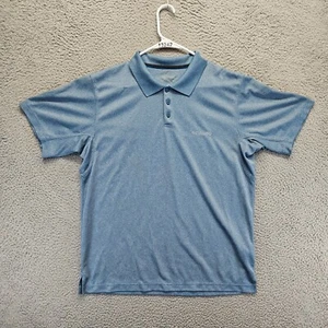 Columbia Poloshirt Herren Größe L Blau Kurzarm Performance Angeln - Bild 1 von 9