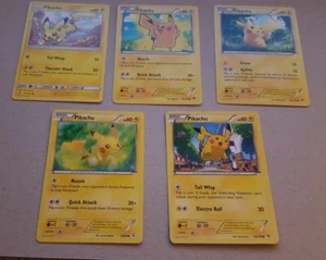 5 X POKEMON TCG CARDS - S&M AND XY EXPANSIONS - 5 X PIKACHU NM - BARGAIN!!! - Picture 1 of 1