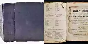 1825 antique BIBLE Jacob Mary BENER family mary eliz magdalena william genealogy - Picture 1 of 17