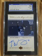 2000-01 UD Ultimate Collection Kevin Garnett Autograph Signature Gold 16/25 Auto