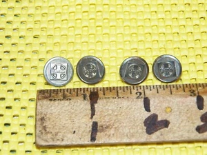 Juego De Colección De 4 Botones De Níquel Ferrocarril SANTA FE - Imagen 1 de 2