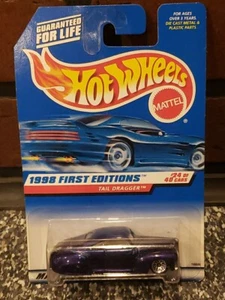 1998 Hot Wheels First Editions #24/40 Tail Dragger Purple #659 - Picture 1 of 6
