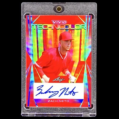 Zach Neto RARE #/35 ROOKIE AUTOGRAPHED INVESTMENTS CARD SP ANGELS w/HOLDER - Image 1 of 4