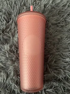 Starbucks 2022 Valentine's Soft Touch Studded Venti, 24 oz. Vaso - Rosa Usado - Imagen 1 de 5