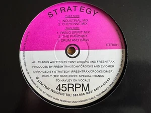 Strategy - Strategy 12" 1991 Vinyl Old Skool Breakbeat Hardcore Techno STR001 - Picture 1 of 3