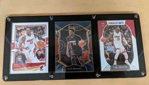 BAM ADEBAYO 3 CARD PLAQUE MIAMI HEAT Cover