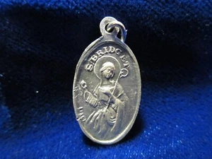 Medalla de San Patricio y Santa Brígida Patrones de Aluminio de Irlanda 1" - Imagen 1 de 2