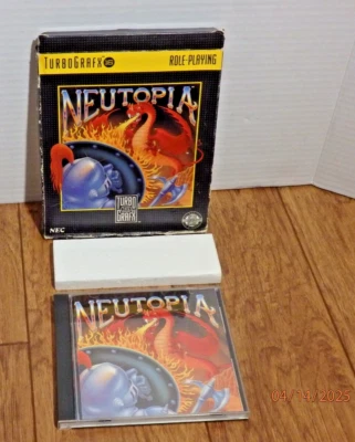Neutopia (TurboGrafx-16, 1990) COMPLETE BOX JEWEL CASE, MANUAL, STYROFOAM & GAME - Image 1 of 4