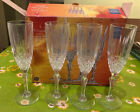 Nirvana 14cl 4 Lead Crystal Champagne Flutes/Glasses Vintage