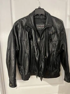 Leather Limited Men's Leather Riding Jacket Size L Excellent Condition(188) - Picture 1 of 13