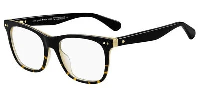 Armação de óculos Kate Spade Aniyah feminina preta Havana quadrada macia - 0W4A 00 - Imagem 1 de 3