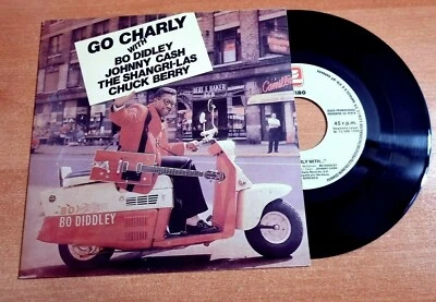 JOHNNY CASH CHUCK BERRY BO DIDLEY EP SPANISH PROMO VINYL 4 TRACKS VERY RARE 7" - Image 1 of 2