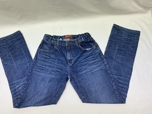 Arizona Jean Company Boys 18 Reg Jeans Med Wash Distressed Adjustable Waist - Picture 1 of 24
