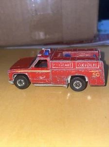 Vintage Hot Wheels Redline 1974 Emergency Unit Fire Truck Hong Kong - Picture 1 of 6