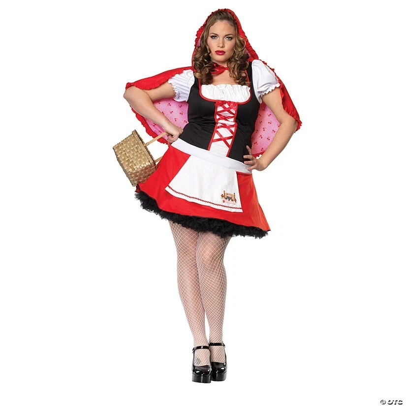 Plus Little Red Riding Hood Costume WITH Cape, Size (3X-4X) BRAND NEW Leg Avenue - Image 1 of 4
