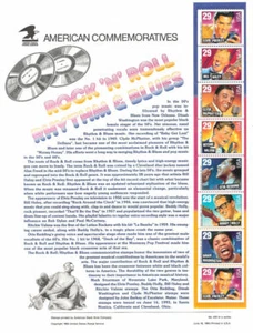 #420 29c Rock 'n Roll Strip #2724-2730 USPS Stamp Panel - Picture 1 of 1