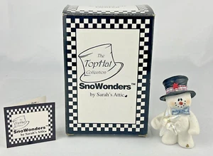 Sombrero de copa Sarah’s Attic Snowonders muñeco de nieve colección Starlight #7978 (2000) - Imagen 1 de 11