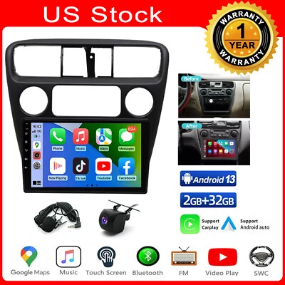 32GB For 1998-2002 Honda Accord VI Apple Carplay Android 9" Car Stereo Radio GPS Foto 1 de 4