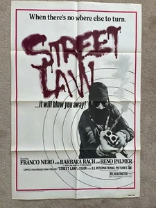 Street Law, Original 1974 One-Sheet Movie Poster, Nero, Il Cittadino Si Ribella - Picture 1 of 9