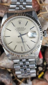 Rolex Datejust 16234 Tapestry Dial Men's Automatic Watch Box & Papers 1989 - Picture 1 of 24