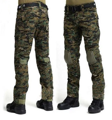 Pantalones tácticos militares de caza EDU combate Airsoft Gen3 con rodilleras Jungle DC Foto 1 de 3