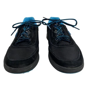 SAS Womens Black Sporty Lace-Up Walking Shoes Blue Accents Tripad Comfort SZ 9S - Picture 1 of 9