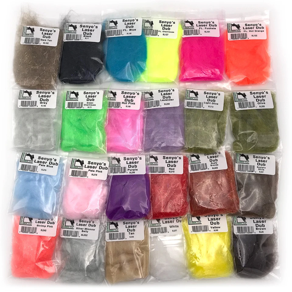 SENYO'S LASER DUB - Hareline Fly Tying Dubbing Salmon Steelhead Trout Streamers - Image 1 of 1
