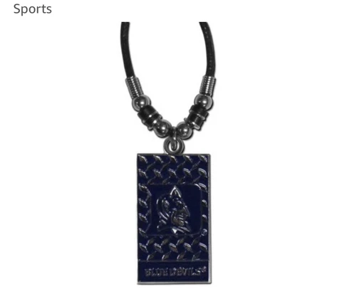 NCAA Duke Blue Devils Rope Plated Necklace Cover