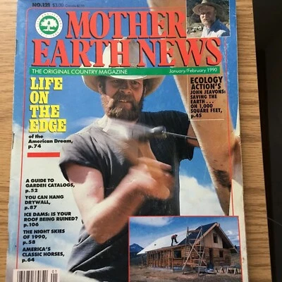Mother Earth News Jan 1990, Hanging Drywall, Ice Dams Foto 1 de 3