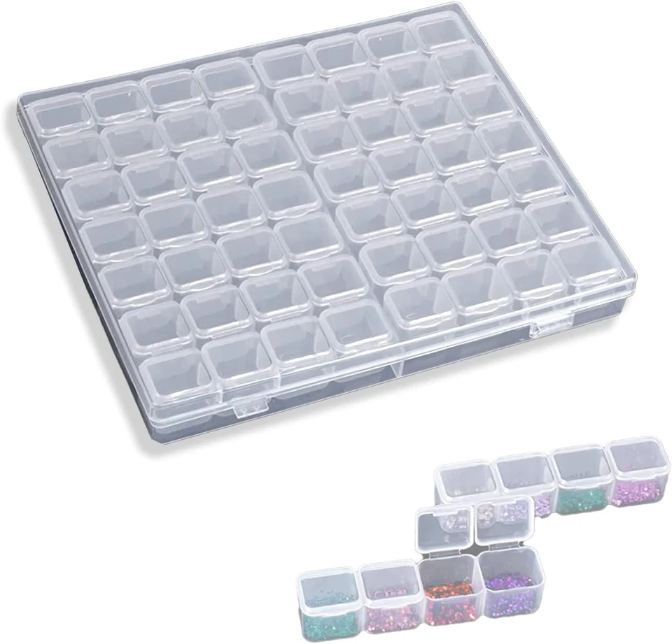 Fächer Kunststoff Dosen, Einstellbar Aufbewahrungsboxen Plastik Sortimentsboxen  - Bild 1 von 4