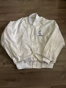 Vintage “The Paul Godfrey Band” Dolphin Productions Mike Satin Bomber Jacket XL - Picture 1 of 5
