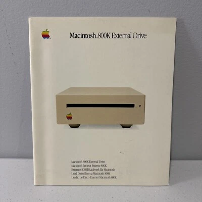 Apple Computer Macintosh 800K External Drive 1985 Manual ~ Vintage Computing - Image 1 of 4