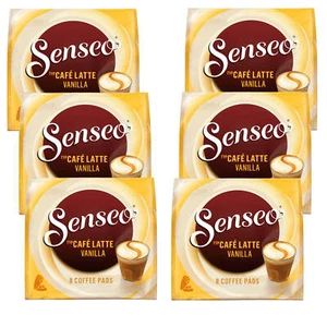 6x 8 Senseo Kaffee Pads Typ Café Latte Vanilla mit köstlich milchigem Geschmack - Bild 1 von 3