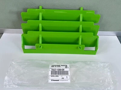 Kawasaki Radiator Shrouds Guard KX125 KX250 KX500 KDX250 14037-1099-6W - Image 1 of 3