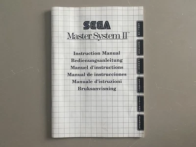 Official Sega Master System II 2 Console Instructions, Manual - Image 1 of 3