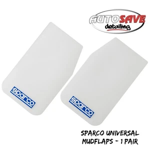 Sparco - Universal Motorsport Mudflaps 1 Pair - White - Picture 1 of 2