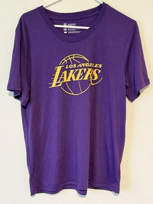 Los Angeles Lakers T-Shirt NBA Logo Purple With Yellow Size Large. - Image 1 of 4