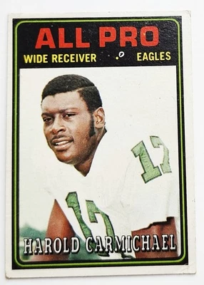 Tarjeta Harold Carmichael Philadelphia Eagles All Pro 1974 #121. TIENE DESGASTE. ¡MIRA! Foto 1 de 4
