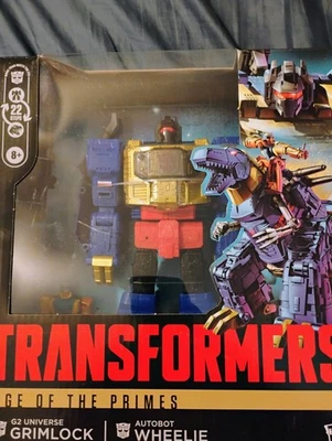 Transformers Age of The Primes G2 Universe Grimlock and Wheelie Action Figures - Image 1 of 3