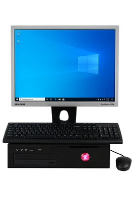 COMPUTER COMPLETO, Monitor, Intel® Quad-Core J1900, SSD 128 GB, 8 GB RAM, WIN 10 - Immagine 1 di 4