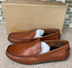 Tommy Bahama Naples Driver Venetian Loafer Shoes Mens Sz 11 Leather Tan New - Picture 1 of 12