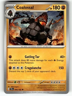 Pokemon SV05: Temporal Forces Card 095/162 Coalossal - Image 1 of 4