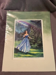 Estampado mate de arco iris persiguiendo firmado Mishell Swartwout - Imagen 1 de 8